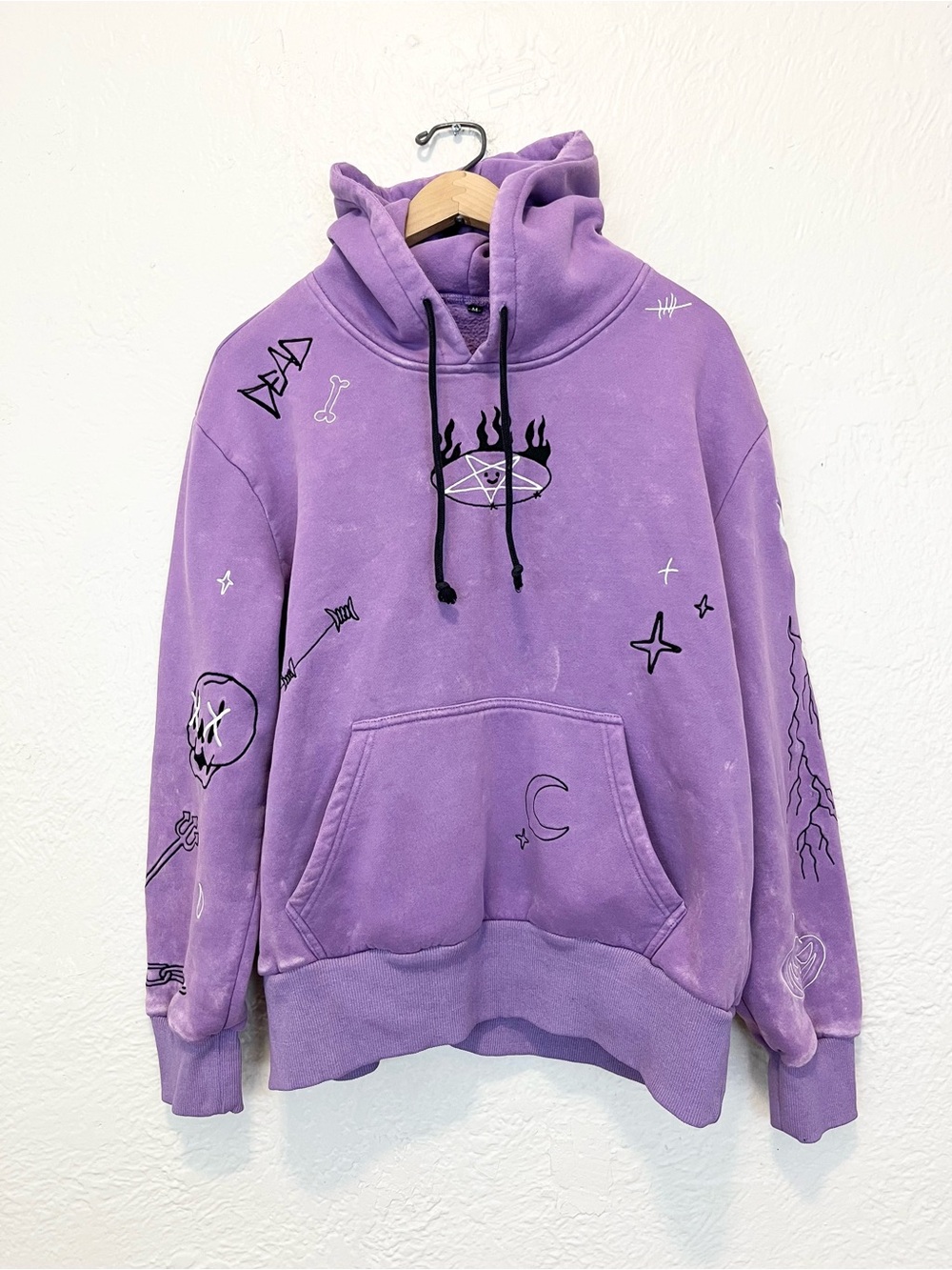 Very Ghoul Hoodie Purple Medium M Gothic Goth Halloween